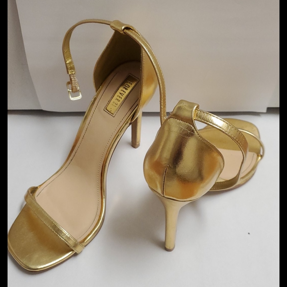 Gold forever 21 heels